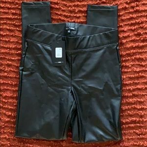 Faux leather leggings